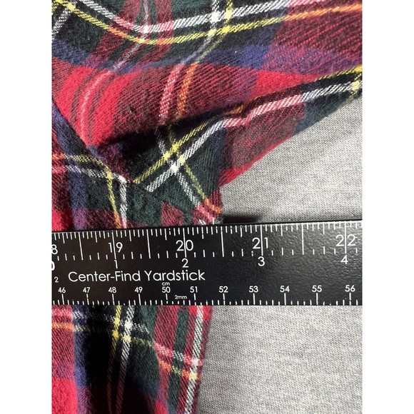 LL Bean Flannel Shirt Womens‎ Size M Petite Long Sleeve Button Down Plaid Red - Picture 4 of 5